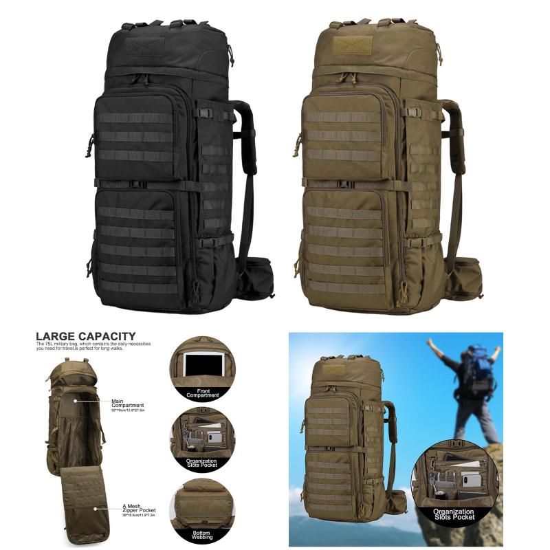Camping Backpack, Casual Daypack, Knapsack, Multipurpose, Large Capacity, Rucksack, Travel Bag, Backpacking, Outdoor Sports