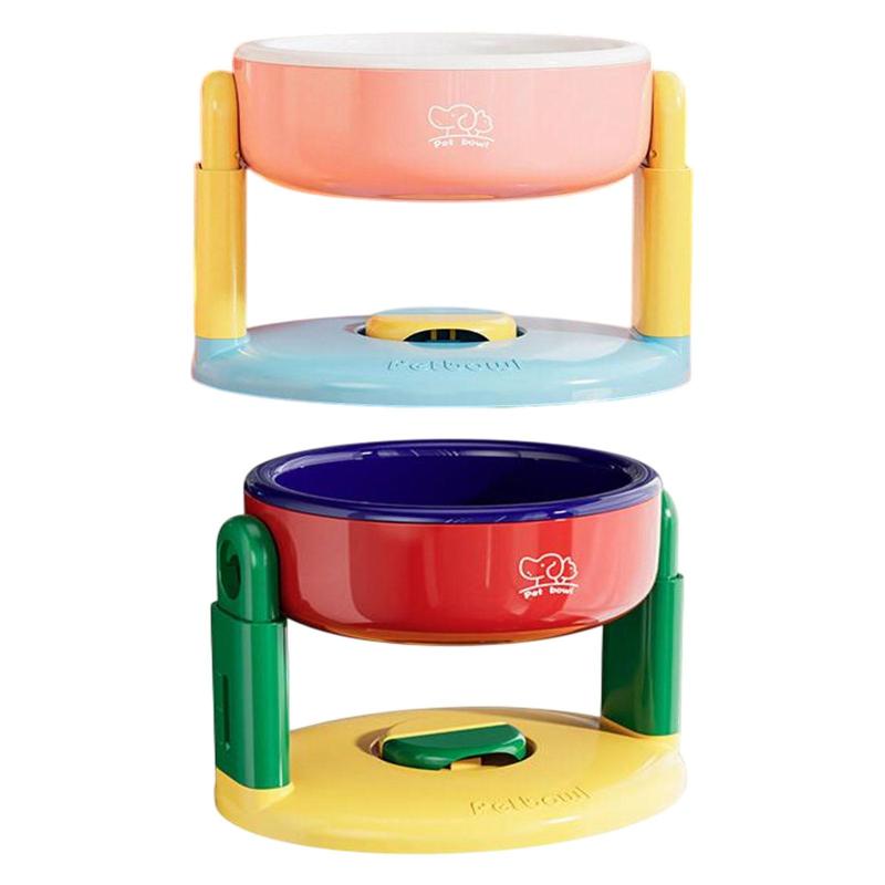 犬の給餌ボウルペットフィーダー.安定した調整可能な高さの強い吸引ベース.水ディスペンサー給餌皿飼育..