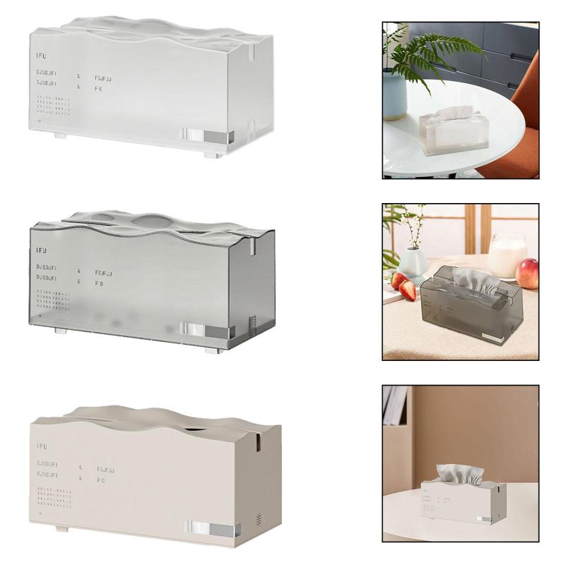 ティッシュボックスカバーフェイシャル組織ボックスオーガナイザースプリングをサポートするスタイリッ..