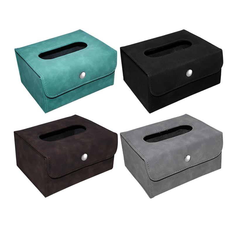のナイトストラン用のPUレザーティッシュボックスカバーナプキンペーパーストレージ