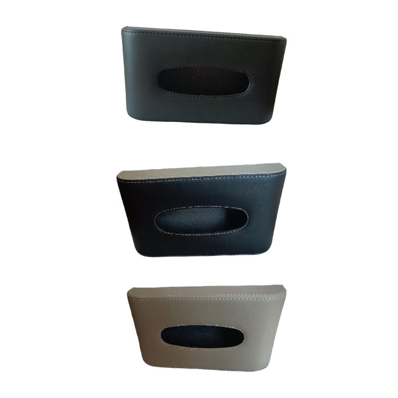 PUレザーティッシュホルダーユニバーサルドアポケットハンギングナプキンホルダーRvs用