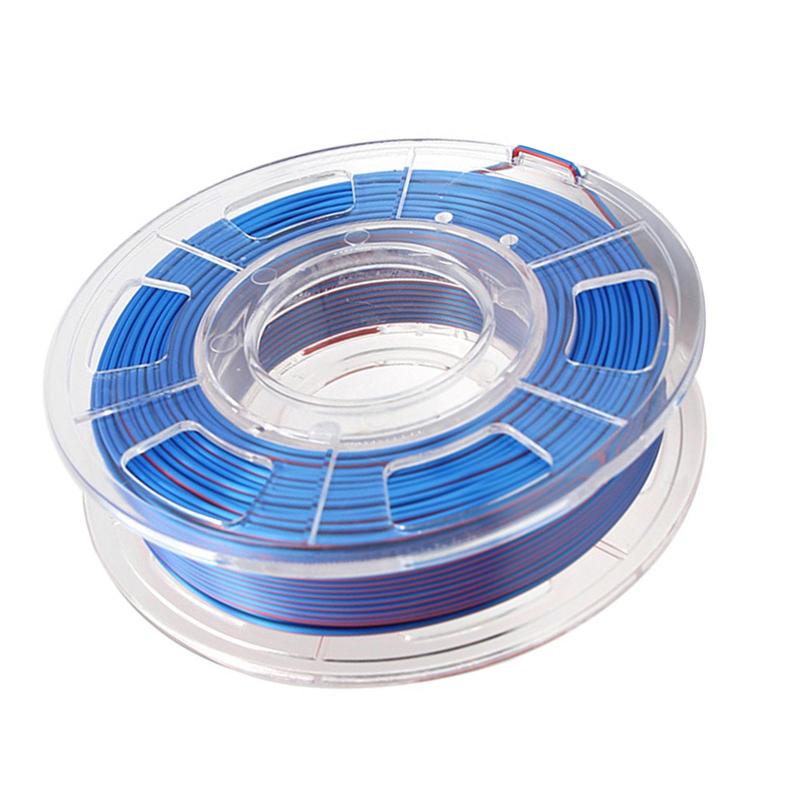 3D ダブルカラーシルク PLA 共押出フィラメント.1.75mm 2 色印刷シルク PLA.3D プリンターに広く適合