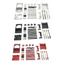 RCカースペアパーツキット RCアップグレード RCカープルロッドタイロッド.ショックアブソーバー.アルミニウムRCアクセサリー に適用 MN168 MN78 1:12 RCカー