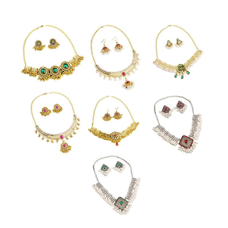 ネックレス イヤリング セット ギフト トレンディ ゴージャス ペンダント プロム アニバーサリー パーティー ブライダル