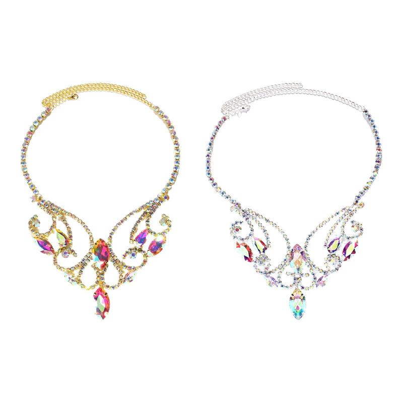 女性のための塊状のネックレスファッションベリーダンスネックレスパーティーダンススーツ