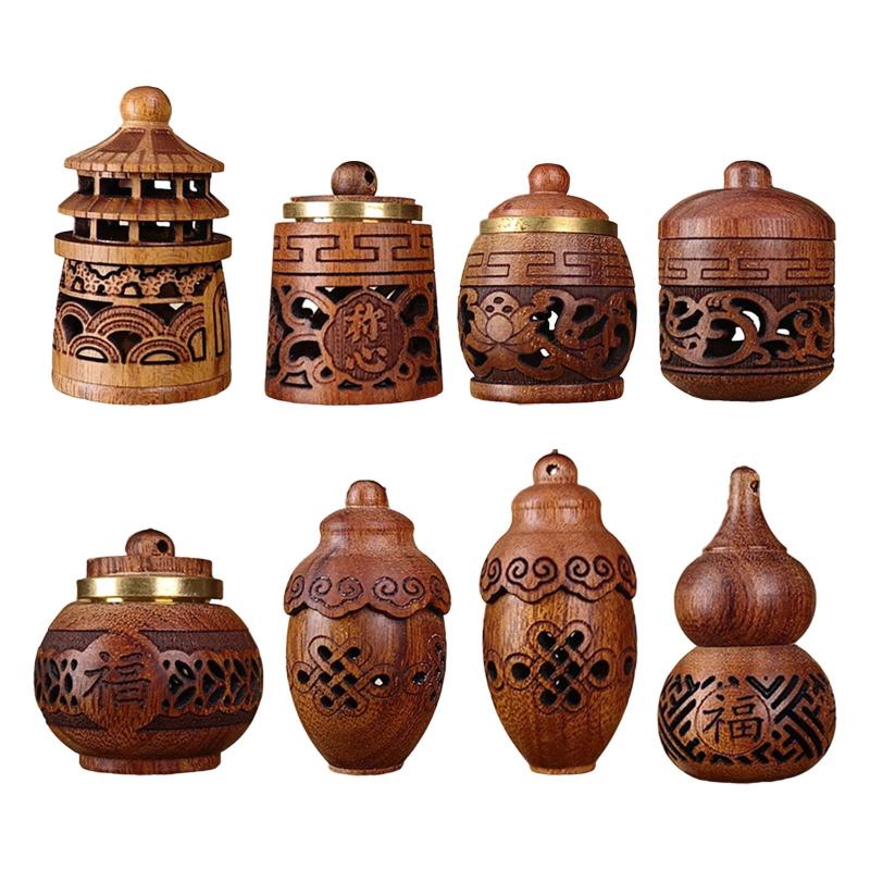 木彫りペンダント吊り下げオーナメント クリエイティブギフトキーペンダント 自宅や車の装飾に