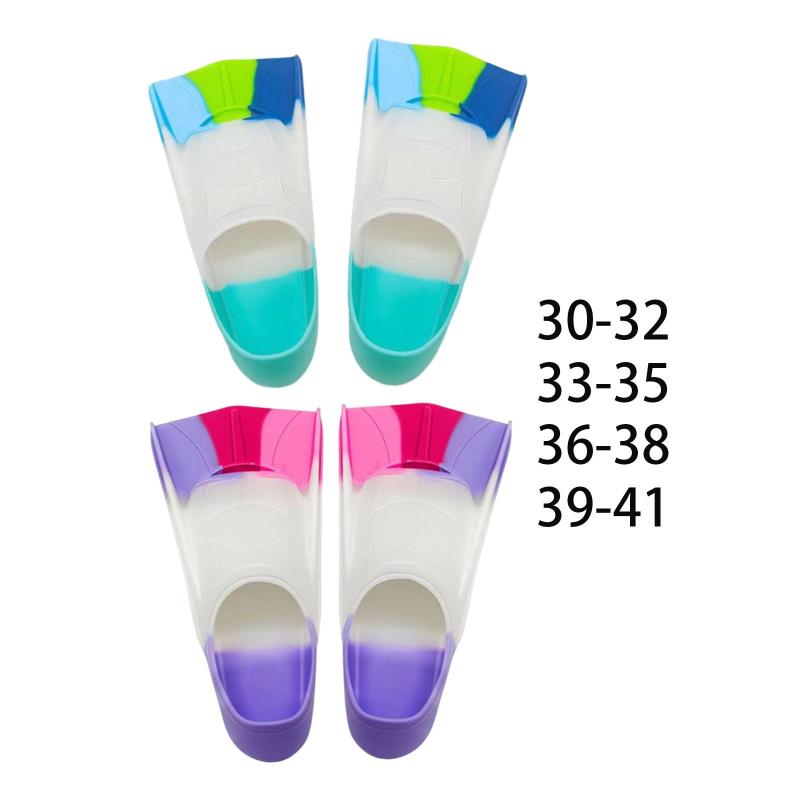 キッズ水泳水泳足ひれポータブル滑り止め底ダイビング水泳トレーニングシュノーケリング女の子男の子子..