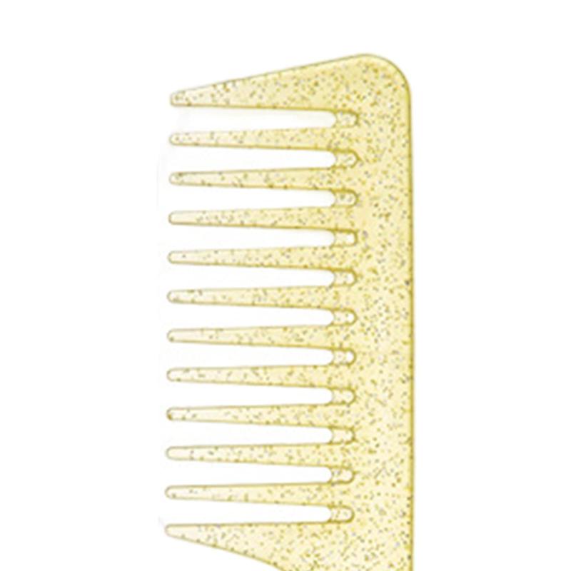 ロングヘアカーリングコーム ヘアブラシ もつれ解消器 家庭用 カーブフックコーム ドライヘアとウェッ..