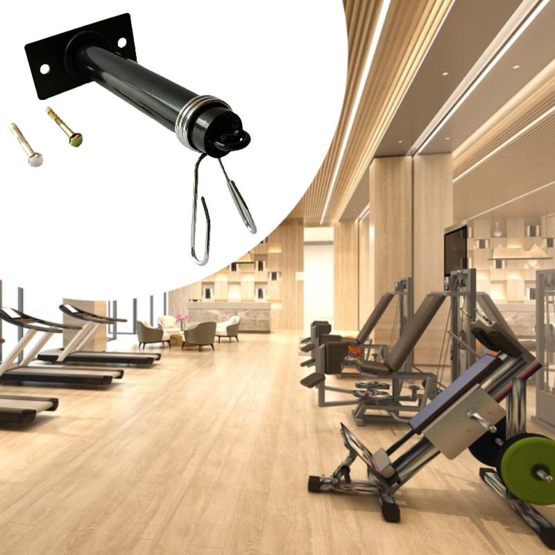 壁に取り付けられたウェイトプレートホルダーオーガナイザースクワットアイアントレーニングモダンヘビ..