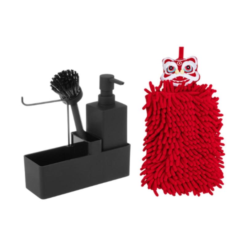 3 イン1皿石鹸ディスペンサー液体石鹸ディスペンサー用バーキッチンホテル