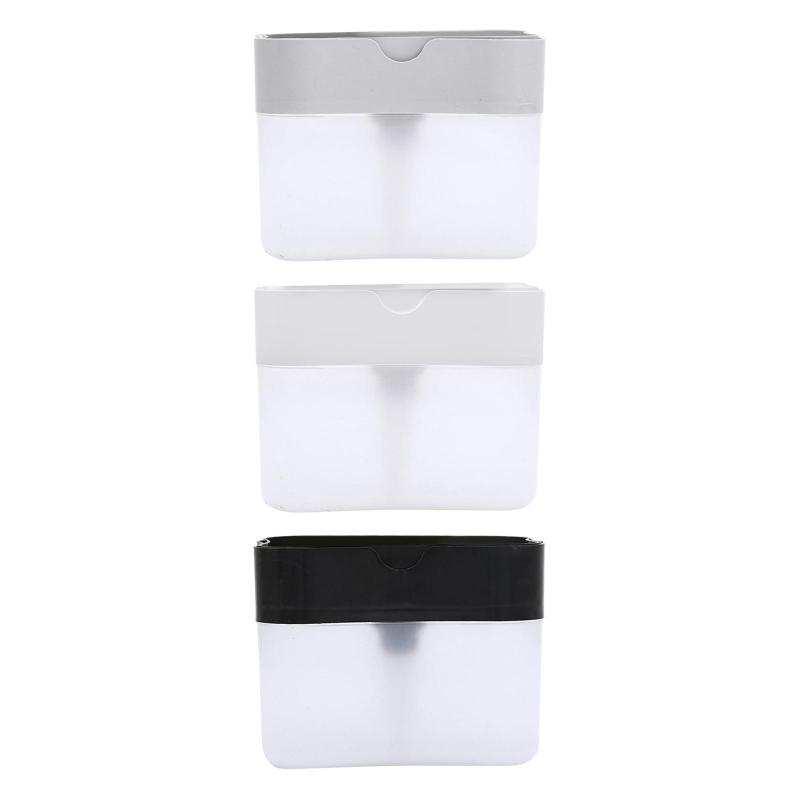 ソープディスペンサーとスクラバーホルダー ディッシュソープディスペンサー 石鹸液体ポンプボトル 旅行用