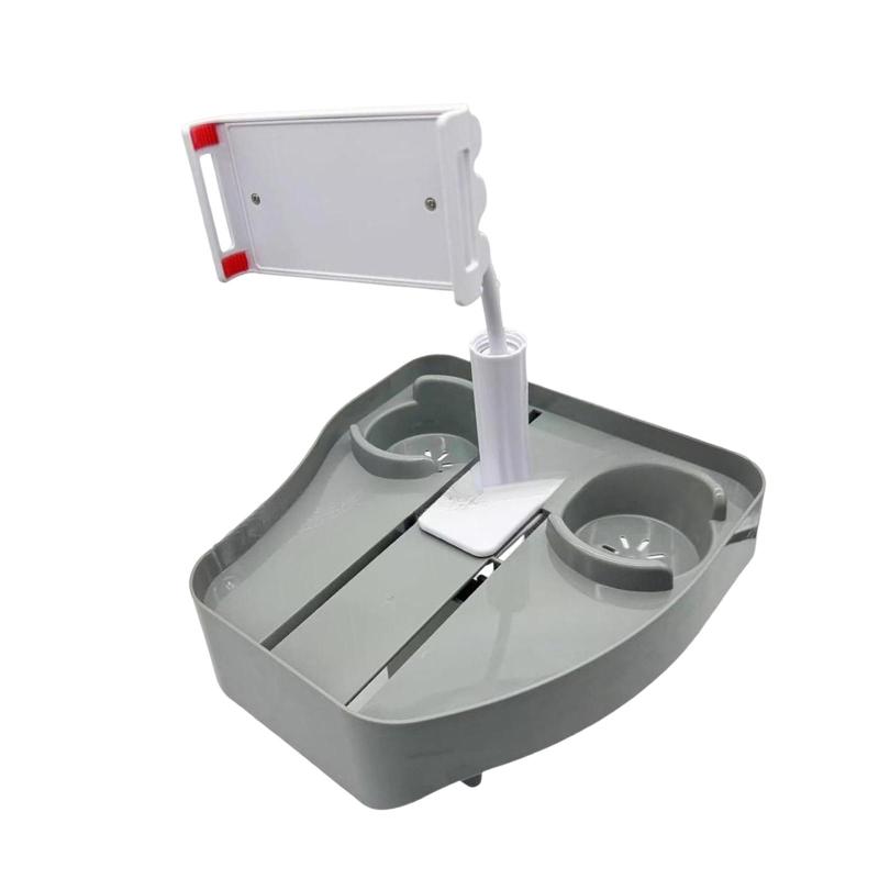 浴槽用ドリンクトレイ クリップ式モバイルスタンド 携帯電話ホルダー プール用 3in1 屋内用