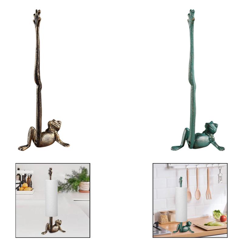 ペーパータオルホルダー トイレットペーパースタンド ファームハウス 自立型 アイアンオーガナイザー ..