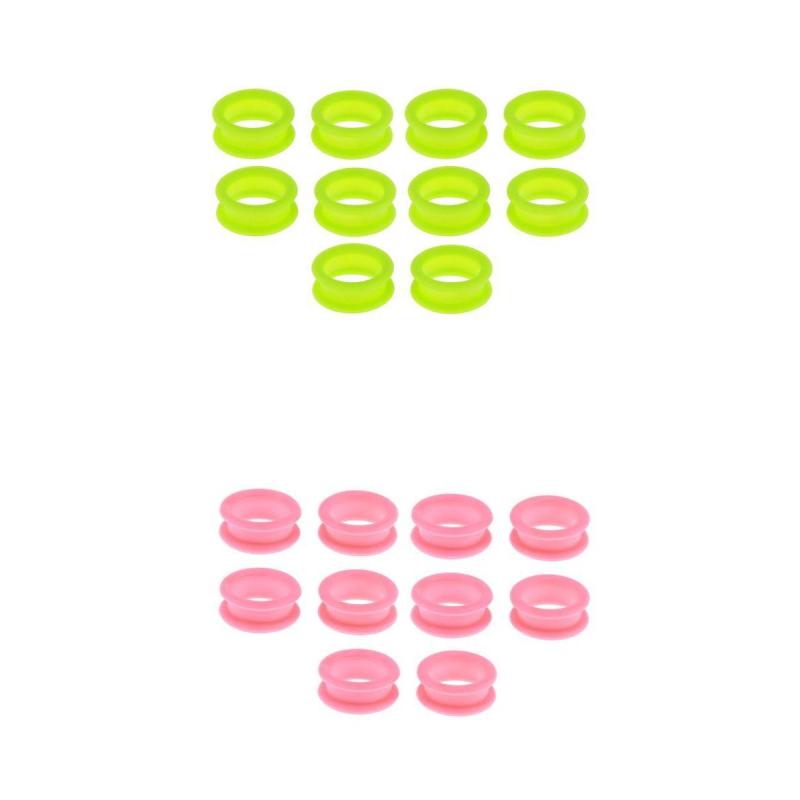 20x 理容室ヘアスタイリングはさみフィンガーグリップインサートラバーリングサイザーキット