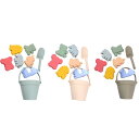 8x ビーチバケツとスペードセット シリコンビーチおもちゃ 子供砂遊びおもちゃ シリコン砂おもちゃセット 遊び場 海辺の浴槽 幼児用|詳細画像