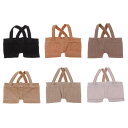 20cm人形のため サスペンダーズボン カジュアル衣装 アクセサリー 6色選ぶ