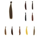 ドールアクセサリー 25cmファッション人形 ロングストレートヘアウィッグ DIY人形かつら 10色