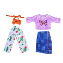 12インチベビードール用ファッションドール服セットコスチューム2点セット