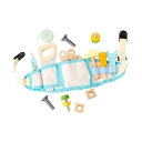 子供ツールベルトセット建設ツールベルトごっこ遊びステムモンテッソーリ木のおもちゃセット誕生日プレゼント幼稚園子供用