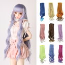 25x100cmのdiy長い縮緬ウィッグヘアbjd の人形のためのDIYの作成
