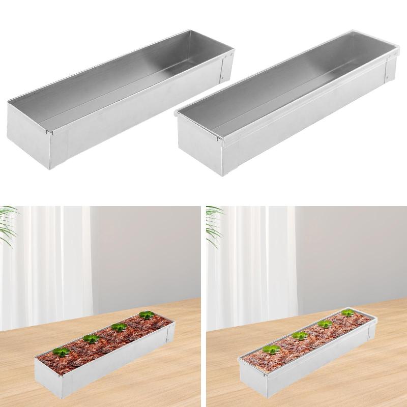 201 ステンレス製長方形ベーキングパン(デザート用)