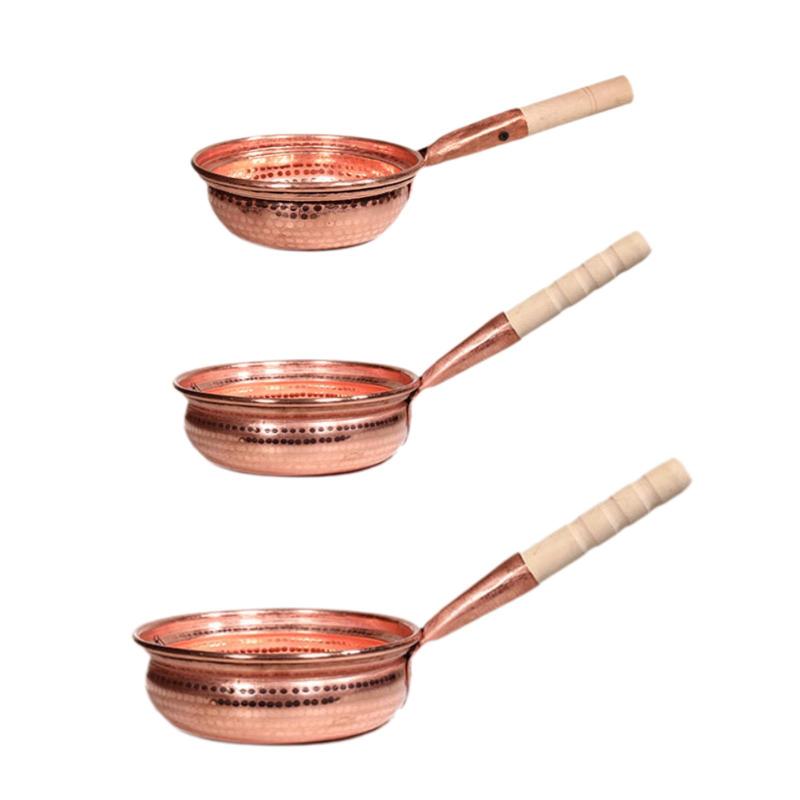 銅鍋 スープ鍋 調理鍋 人間工学に基づいたハンドル ポータブルストックポット 銅製調理器具 調理 キャ..