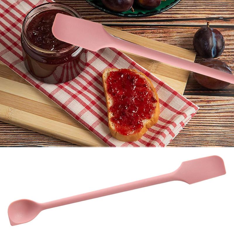 キッチンシリコンスパチュラ コスメスプーン ベーキング用品 細口ボトル用