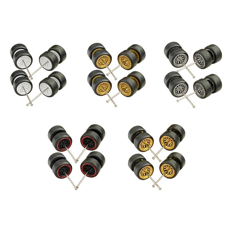 8個セット 1/64スケール ミニカーホイール交換キット