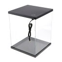 アクリルプラスチックディスプレイボックスケースフィギュアモデル防塵保護8x8x14インチ