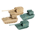 4ピース 1/144 タンクモデルオーナメント 4Dモデル おもちゃタンク 女の子向け 子供 女の子