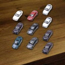 10x ミニ ダイキャスト モデル 車 車両 おもちゃ アクセサリー DIY モデル ストリート レイアウト オーナメント用