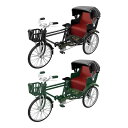 金属製 1/12 スケール 三輪車モデル 三輪人力車 おもちゃ ドールハウス グッズ ギフト レトロスタイル ミニチュア 彫刻 男の子 女の子用