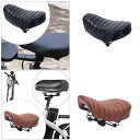 ワイドバイクシートクッション自転車サドルスプリング付きバイクソフトパッド入り用品サイクリングメンズクルーザーバイクマウンテンバイク大人用