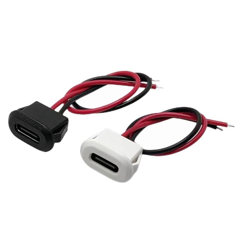 タイプ C コネクタ ジャック メス USB メス シャーシ C コネクタ 防水 タイプ C カード バックル付き スペアパーツ 耐久性 高性能 交換用