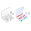 25ピース/セットプラスチックミシンボビンケースと2個フロスbns.透明ボビン用