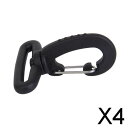 4x プラスチックツイスト 38mm ストラップバックパックバッグフック閉鎖クリップハンガー