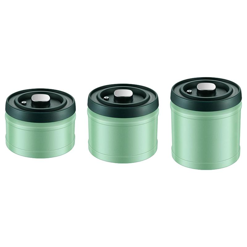 真空コーヒーキャニスターエアタイイトリッドコーヒーコンテナ頑丈なポータブルグラウンドビーンストレージジャー用シリアルカフェホームレストラン