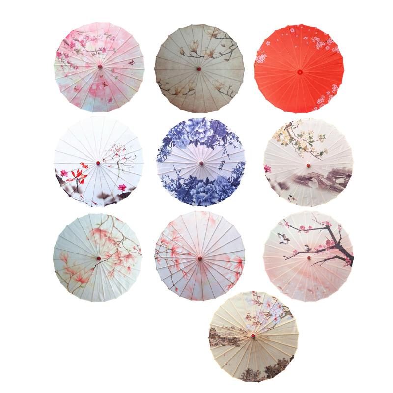 オイル仕上げのパラソル 32.28インチ 手作り工芸品 イベント 結婚式 コスプレ パーティー フェスティバル