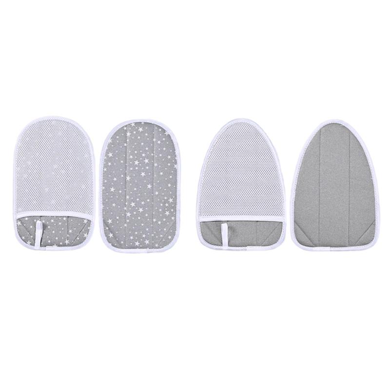 2xアイロングローブミニ蒸気アイロンボードハンドヘルド保護防止防止蒸気ミトン衣服蒸しミッテーションカフスカラー