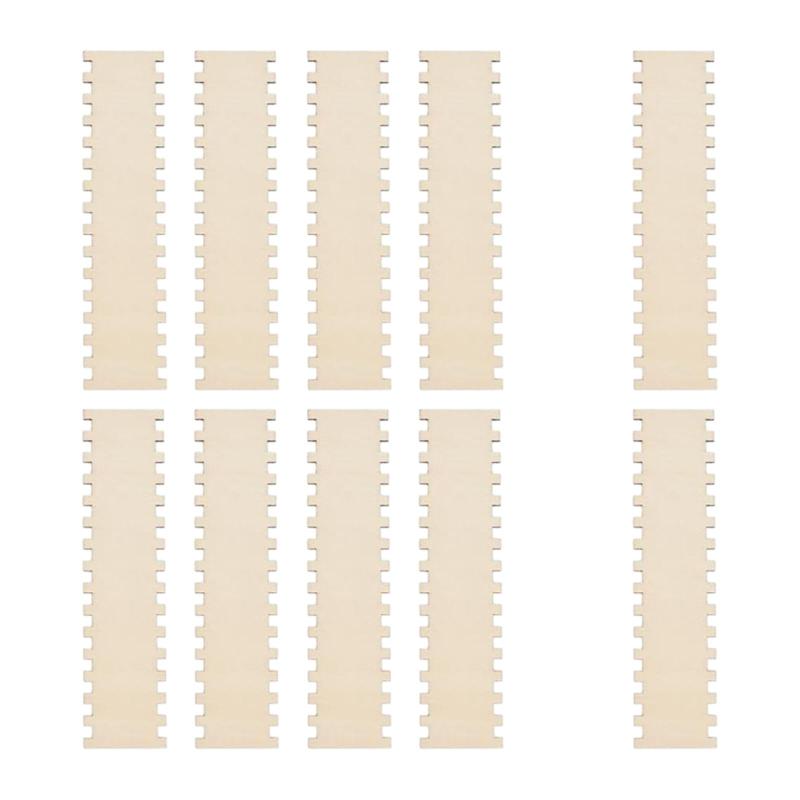 10x 縫製フロス収納ツール刺繍糸ホルダーボード軽量カードリール木製ボード縫製オーガナイザー初心者向け