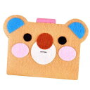 クマカードバッグDIYフェルトアップリケキットフェルルパッケージ(初心者向け)