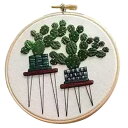 パターン クロス 工芸品 刺繍 スターターキット 鉢植え柄 全9種
