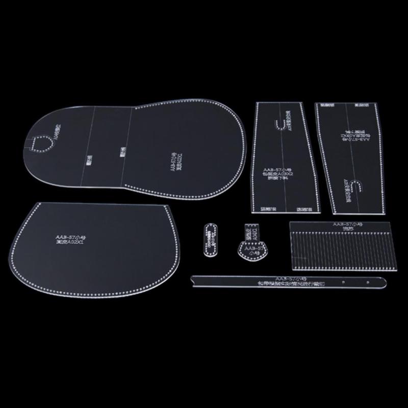 サイドに穴の開いた8xアクリルホールショルダーバッグのパターン