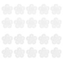 10個のキーチェーンレザークラフトパターンステンシル手作り耐久性のあるアジサイペンダントアクリルテンプレートマーキングアタッチメント用
