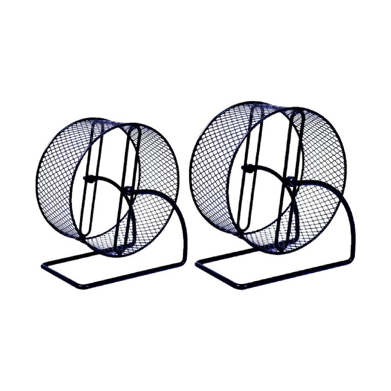 アイアンハムスターエクササイズホイール.ハリネズミ.ネズミ.リスのためのラック.プレイするためのリス..