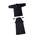 剣道ユニフォームセット 剣道袴 通気性 忍者 柔道 和服 袴 180cm 青と黒