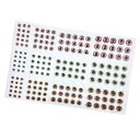 183個入り 釣りルアーアイ 3Dタイイングジグ DIY 全3色