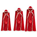 クリスマス ハロウィン コスチューム マント クリスマス 子供用 デコレーション ファンシードレス フード付き マント ホリデー 中世 小道具 パーティー ロー...