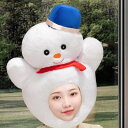 雪だるまの帽子 ロールプレイステージパフォーマンス新年のためのかわいいクリスマスヘッドギア