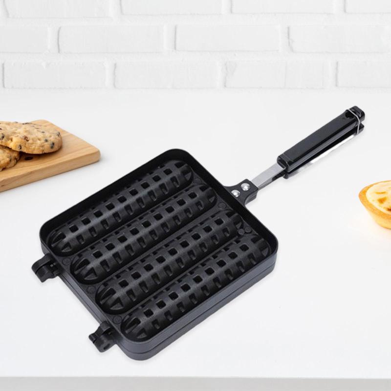 ガスコンロのファミリーディナーに最適な.4本入りソーセージグリル(ノンスティック)